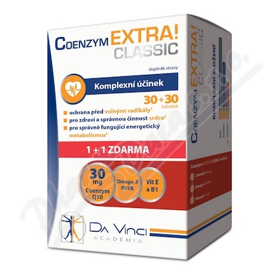 Coenzym EXTRA! Classic30mg DaVinci tob.30+30ZDARMA