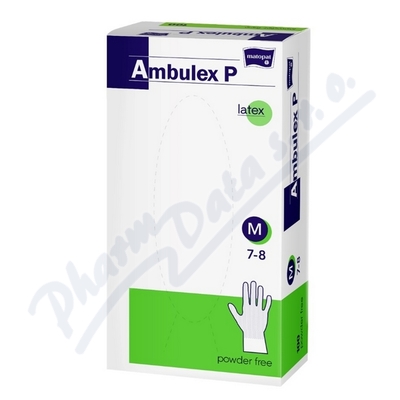 Ambulex P rukavice latexové nepudrované M 100ks