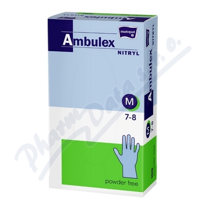 Ambulex Nitryl rukavice nitril.nepudrované M 100ks