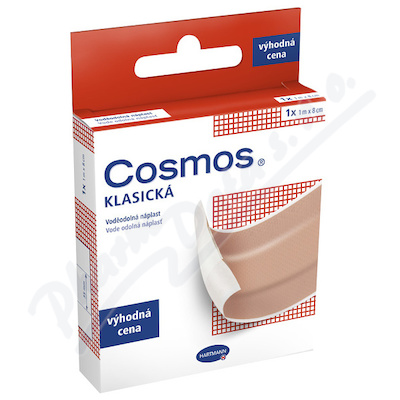 Cosmos Klasická náplast voděodolná 1mx8cm
