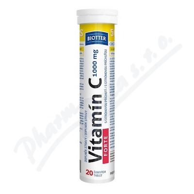 Biotter Vitamín C 1000mg FORTE šum.tbl.20
