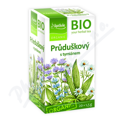 Apotheke BIO Průduškový s tymiánem čaj 20x1.5g