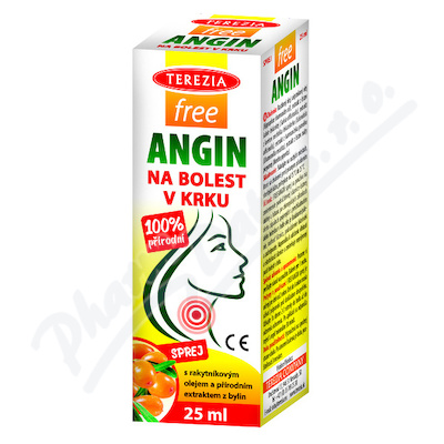 TEREZIA FreeAngin spray na bolest v krku 25ml