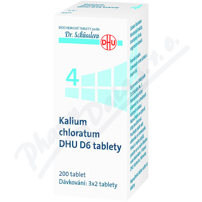 Kalium chloratum DHU D6(D12) tbl.nob.200