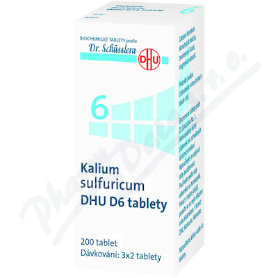 Kalium sulfuricum DHU D6(D12) tbl.nob.200
