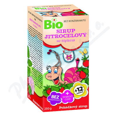 Pohádkový sirup Jitrocelový se šípkem BIO 250g