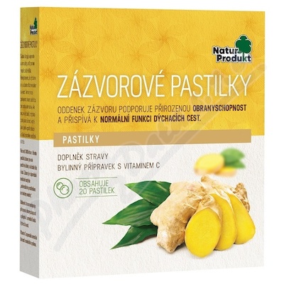 Naturprodukt Zázvorové pastilky 20ks