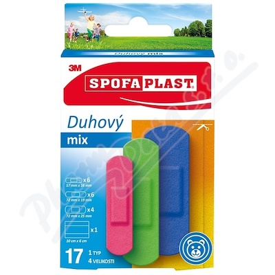 3M Spofaplast 606 Duhový mix 17ks