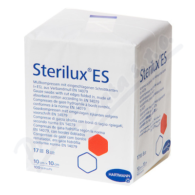 Gáza kompr.nest.Sterilux ES 10x10cm 17vl8vrs 100ks