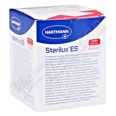 Sterilux ES Gáza kompr.ster.5x5cm 8vrs.2x25ks