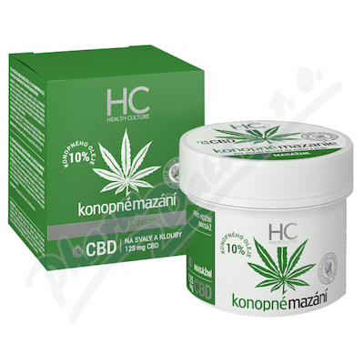 Konopné mazání 10% s CBD 125ml