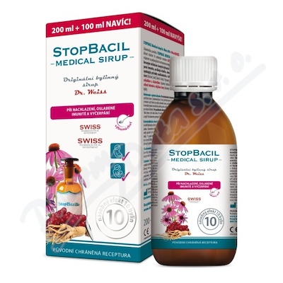 STOPBACIL Medical sirup Dr. Weiss 200+100ml NAVÍC