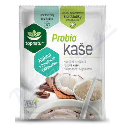 Topnatur Probio kokos.kaše s belgic.čokoládou 60g