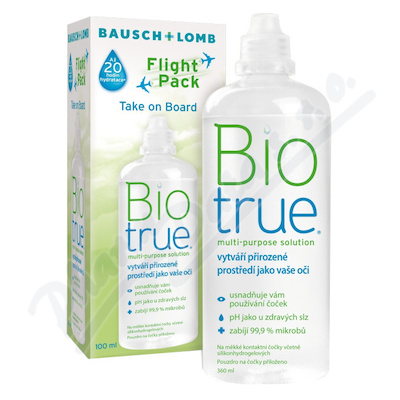 Biotrue mul.-pur.sol.Flight Pack 100ml Bausch+Lomb