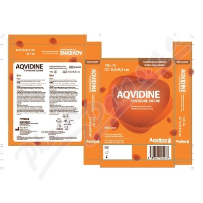 Aqvidine Povidone Iodine 9.5x9.5cm 10ks