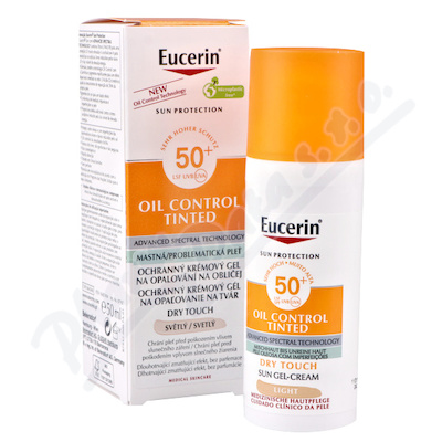 Eucerin SUN OilControlTinted SPF50+ světlý 50ml