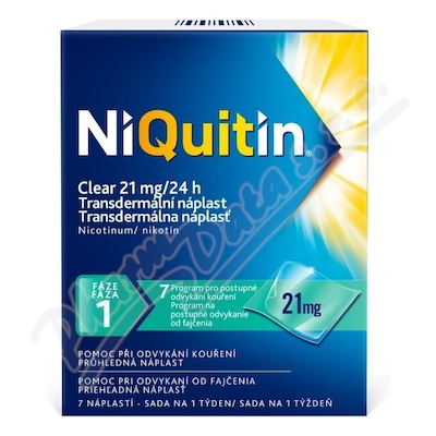 NiQuitin Clear 21mg/24h tdr.emp.7 II