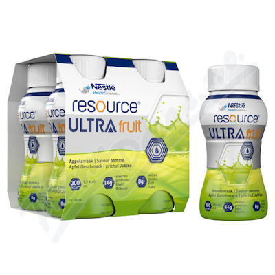 Resource Ultra Fruit Jablko por.sol.4x200ml