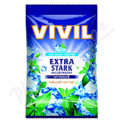 Vivil Extra silný mentol+vitamín C bez cukru 120g