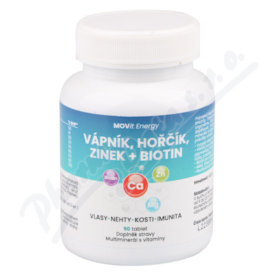 MOVit Vápník-Hořčík-Zinek + Biotin tbl.90