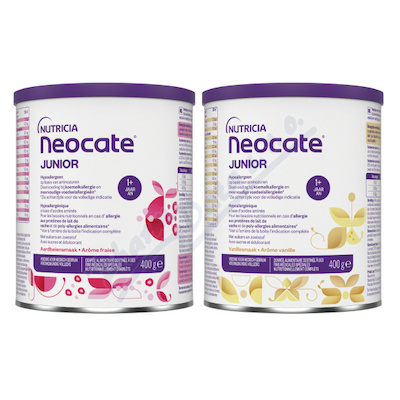 Neocate Junior s jahod.a vanilk.přích.sol.2x400g