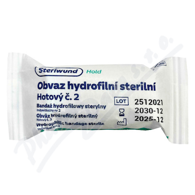Obvaz hydrofilní sterilní hotový č.2