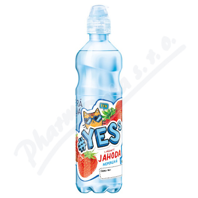 Dobrá voda YESs Jahoda neperlivá 0.5l