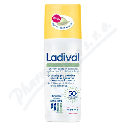Ladival opal.gel zarudlá pleť obličej OF50+ 50ml
