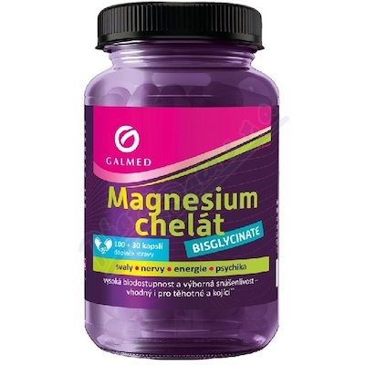 Magnesium chelát bisglycinate cps.100+30 Galmed