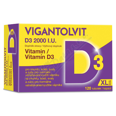 Vigantolvit Vitamin D3 2000 I.U. tob120