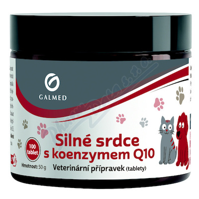 Silné Srdce s Q10 s příchutí masa tbl.100 Galmed