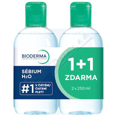 BIODERMA Sébium H2O 2x250ml 1+1 Festival