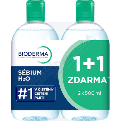 BIODERMA Sébium H2O 2x500ml 1+1 Festival