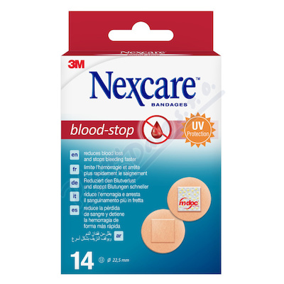 3M Nexcare náplast na zast.krvácení pr.22.5mm 14ks