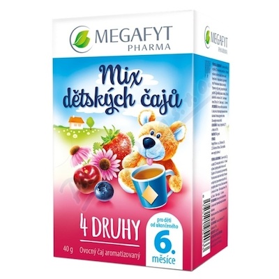 Megafyt Mix dětských čajů 4 druhy 20x2g