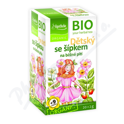 Apotheke BIO Dětský ovocný čaj se šípkem 20x2g