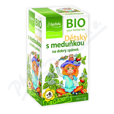 Apotheke BIO Dětský ovocný čaj s meduňkou 20x2g