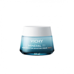 Vichy Minéral 89 100H Krém pro podporu hydratace s výživnou texturou, a s čistou kyselinou hyaluronovou a minerály 50 ml