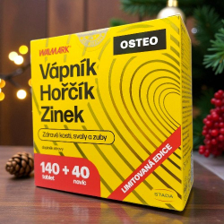 Walmark Vápník + Hořčík + Zinek Osteo 140 + 40 tablet