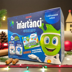 Marťánci Gummy 50+50 ks + omalovánky Promo 2025