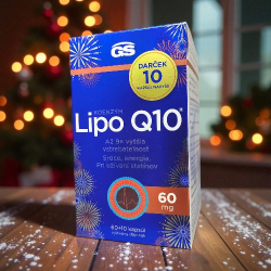 GS Koenzym Lipo Q10 60mg cps.60 + 10 kapslí navíc dárkové balení 2025