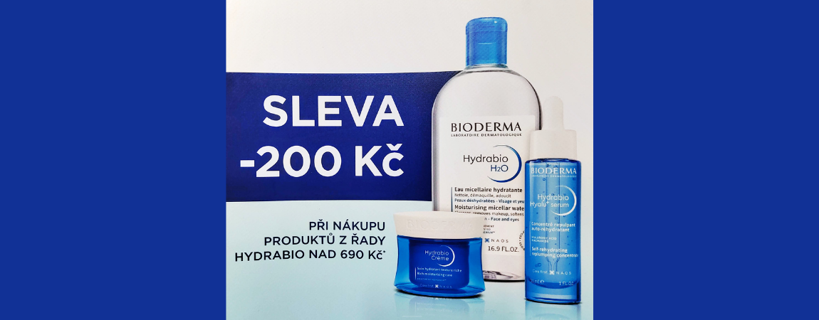 Sleva 200 Kč na řadu Hydrabio při nákupu nad 690 Kč