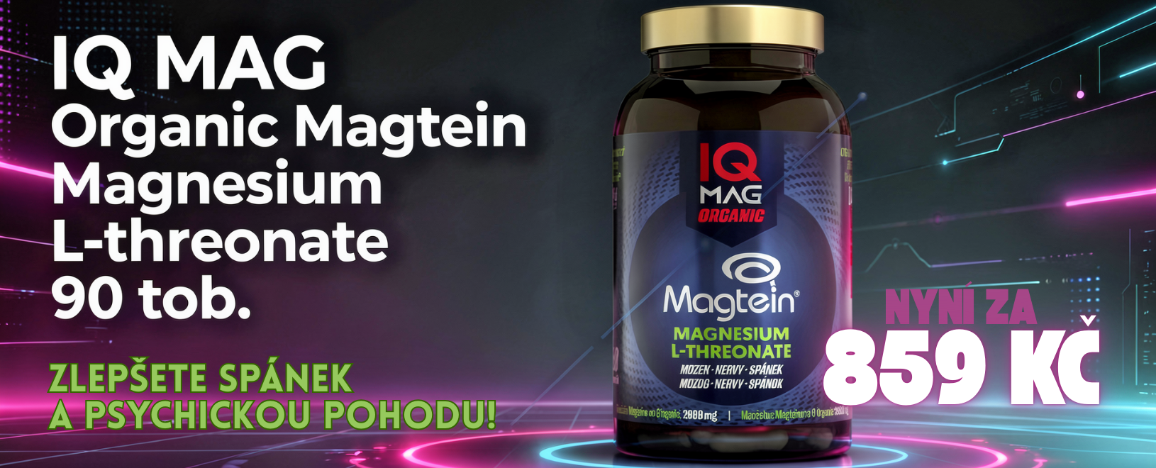 IQ Mag Organic Magnesium L-threonate tob.90