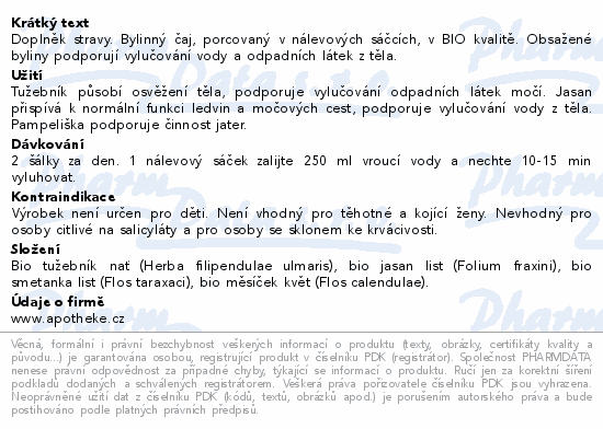 Apotheke BIO Na odkyselení s měsíčkem 20x1.5g