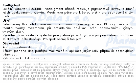 EUCERIN AntiPigment lokální korektor 5ml