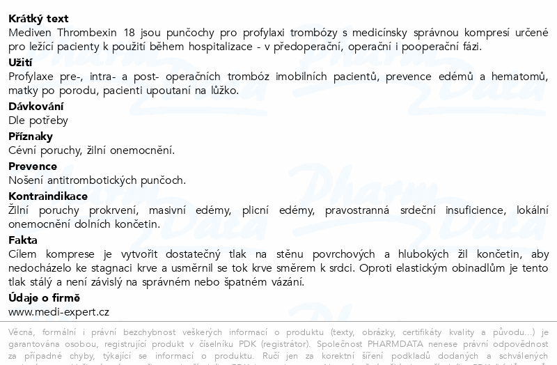 mediven Thrombexin 18 lýtková punč. vel.L bílá