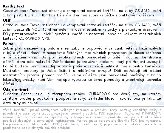 CURAPROX Travel set cestovní sada zelená