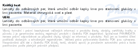 VivaChek lancety 28G 100ks