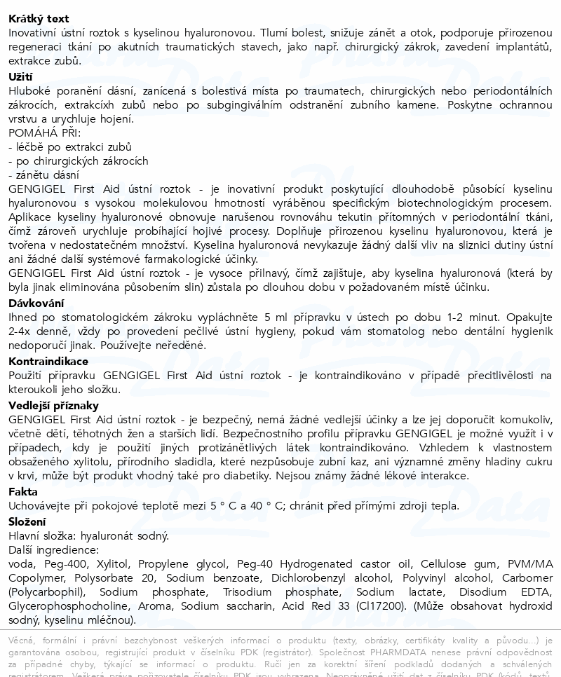 GENGIGEL First Aid ústní roztok 50ml