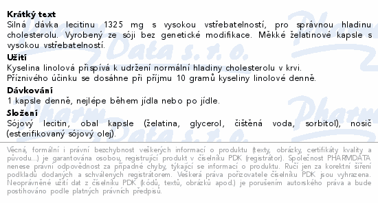GS MegaLecitin 1325mg cps.130+20 dárek